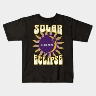 Solar Eclipse Vintage Kids T-Shirt